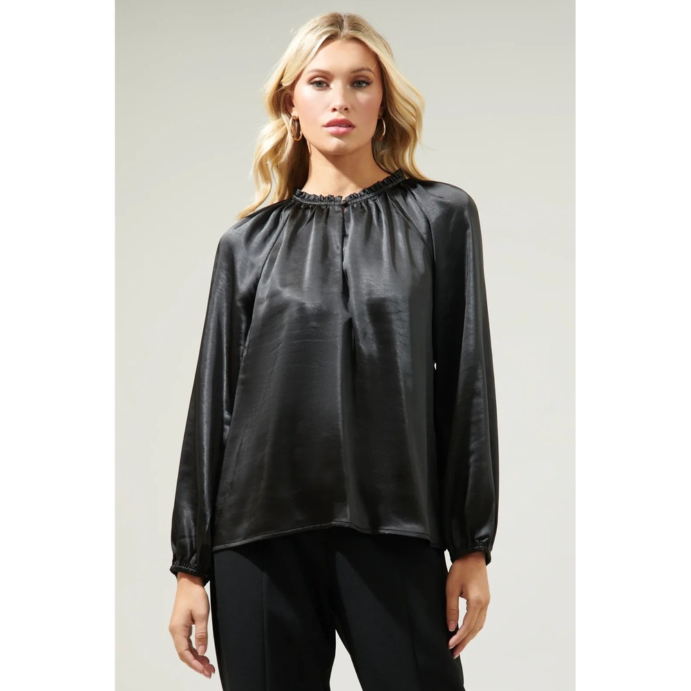 NWT Sugarlips Alcazar Blouse 3X Black Whimsigoth Witchy Date Night Elegant Chic